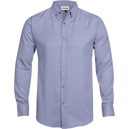 Mens Long Sleeve Nottingham Shirt - Navy