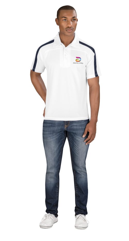 Mens Monte Carlo Golf Shirt  - White