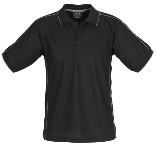 Mens Resort Golf Shirt  - Black