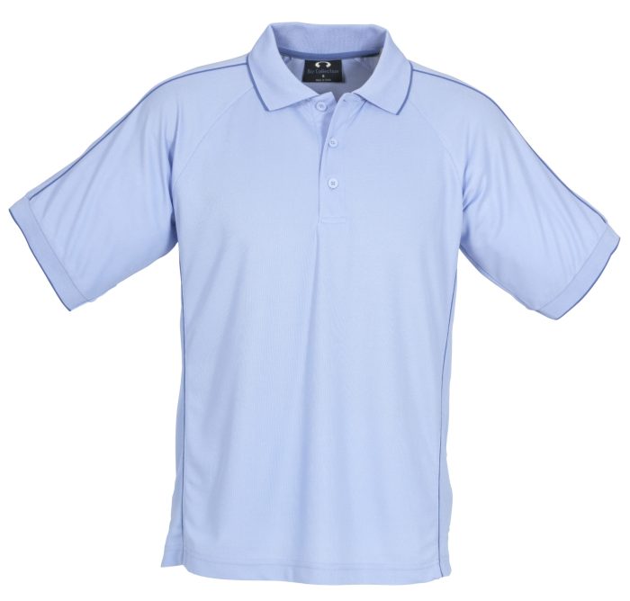 Mens Resort Golf Shirt  - Light Blue