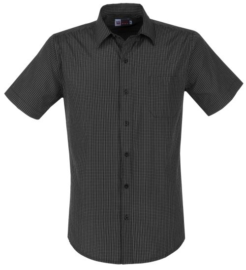 Mens Short Sleeve Huntington Shirt  - Black