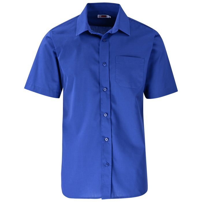 Mens Short Sleeve Kensington Shirt - Royal Blue