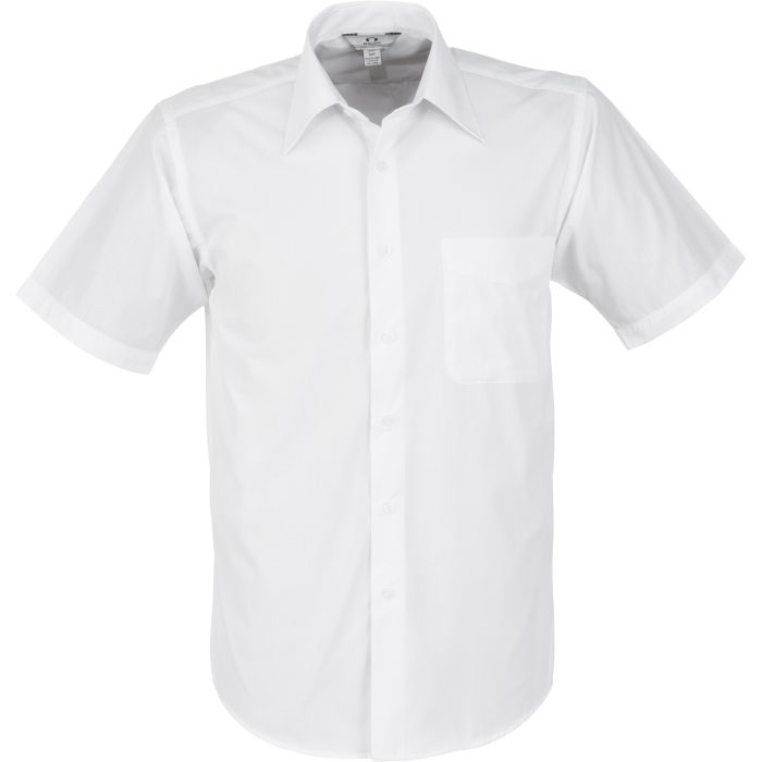 Mens Short Sleeve Metro Shirt  - White