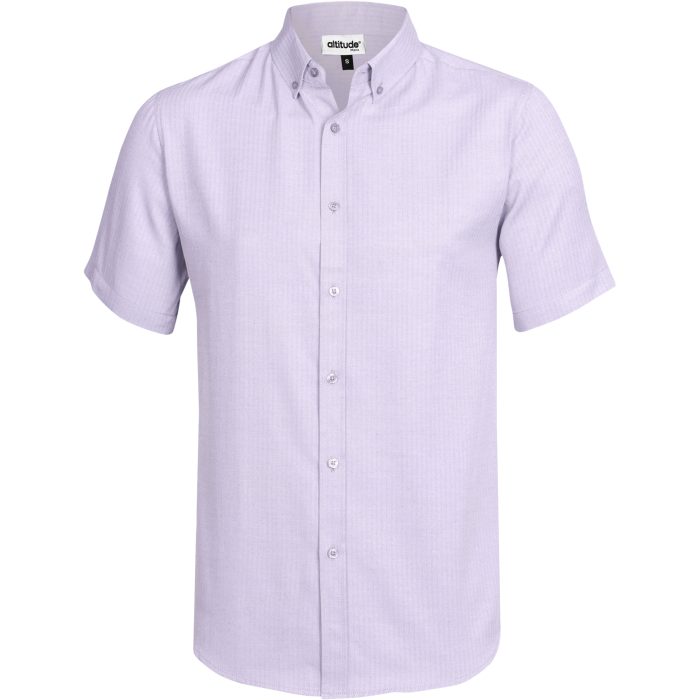 Mens Short Sleeve Nottingham Shirt  - Purple