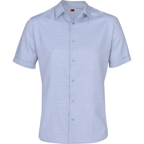 Mens Short Sleeve Wallstreet Shirt - Blue