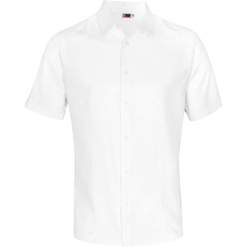 Mens Short Sleeve Wallstreet Shirt - White