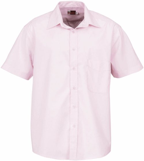 Mens Short Sleeve Washington Shirt  - Pink