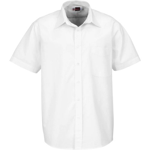 Mens Short Sleeve Washington Shirt  - White