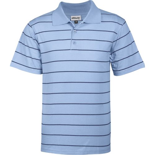 Mens Stinger Golf Shirt  - Sky Blue