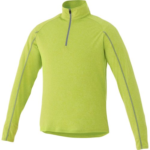 Mens Taza 1/4 Zip Sweater  - Lime