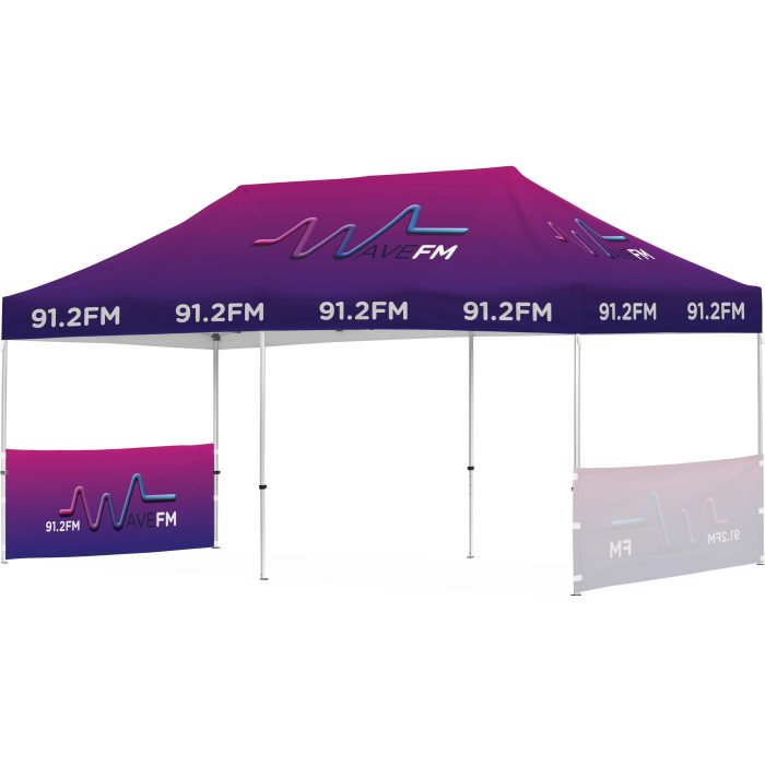 Ovation Sublimated Gazebo 6m X 3m - 2 Short Half-Wall Skins