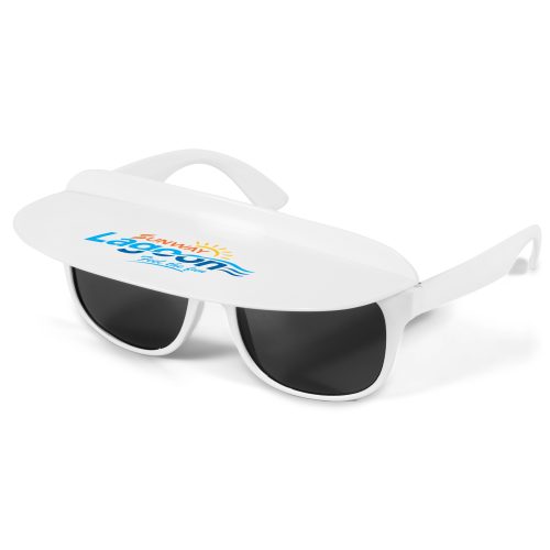 Sunscape Visor Sunglasses - Solid White