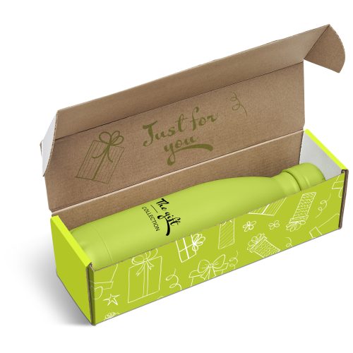 Wahoo Bottle in Megan Custom Gift Box - Lime