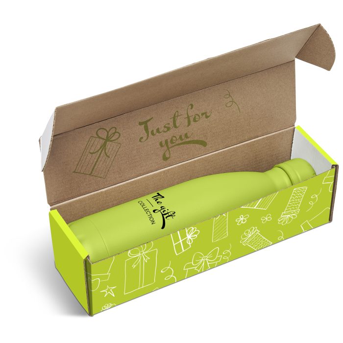 Wahoo Bottle in Megan Custom Gift Box - Lime