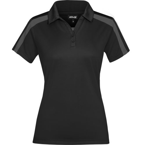 Ladies Nautilus Golf Shirt - Black