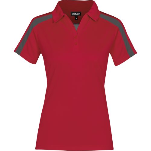 Ladies Nautilus Golf Shirt - Red