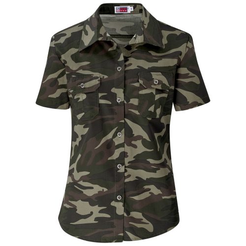 Ladies Short Sleeve Wildstone Shirt - Camouflage