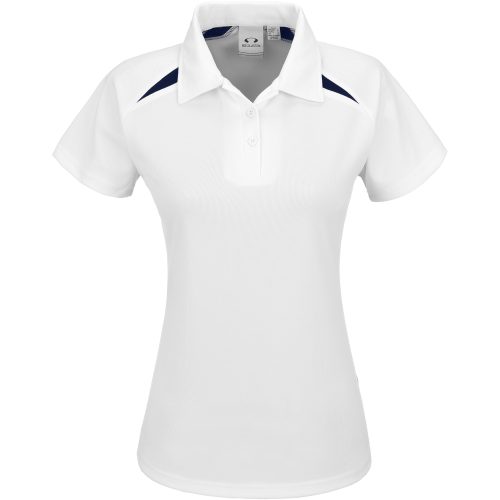 Ladies Splice Golf Shirt - White