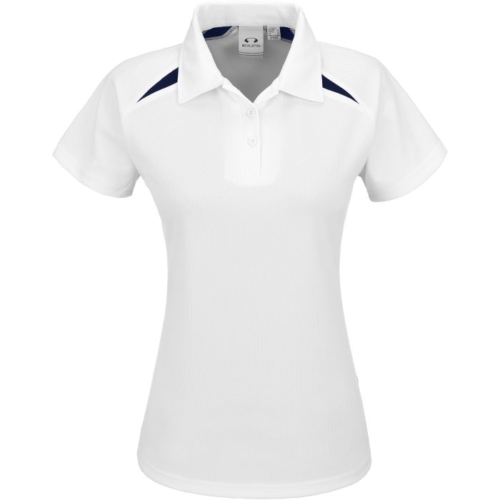 Ladies Splice Golf Shirt - White