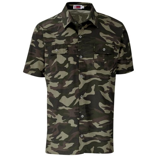 Mens Short Sleeve Wildstone Shirt - Camouflage