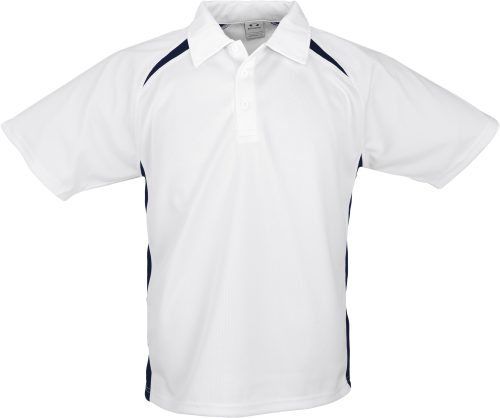 Mens Splice Golf Shirt - White