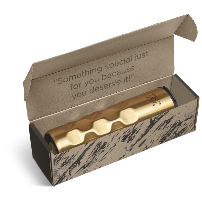 Meteor Tumbler in Bianca Custom Gift Box - Gold