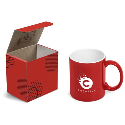 Omega Mug in Megan Custom Gift Box - Red