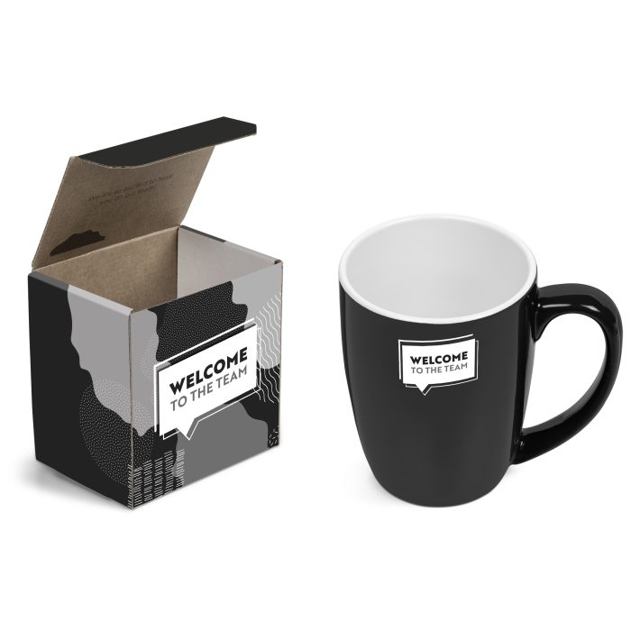 Payton Mug in Megan Custom Gift Box - Black