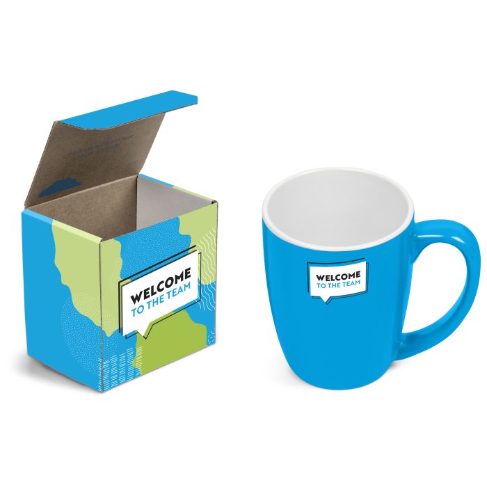 Payton Mug in Megan Custom Gift Box - Cyan