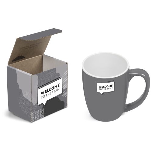 Payton Mug in Megan Custom Gift Box - Grey