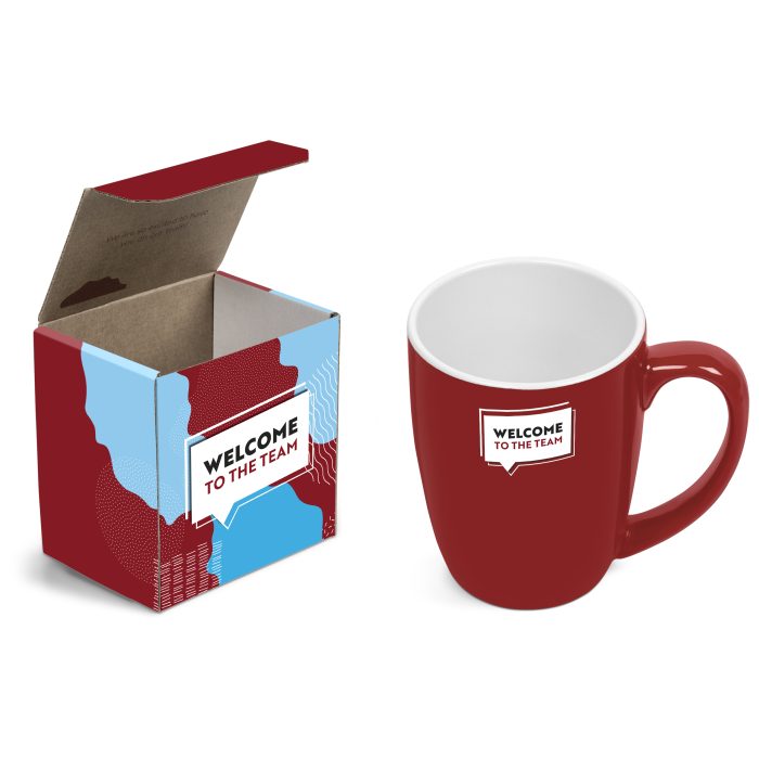 Payton Mug in Megan Custom Gift Box - Red