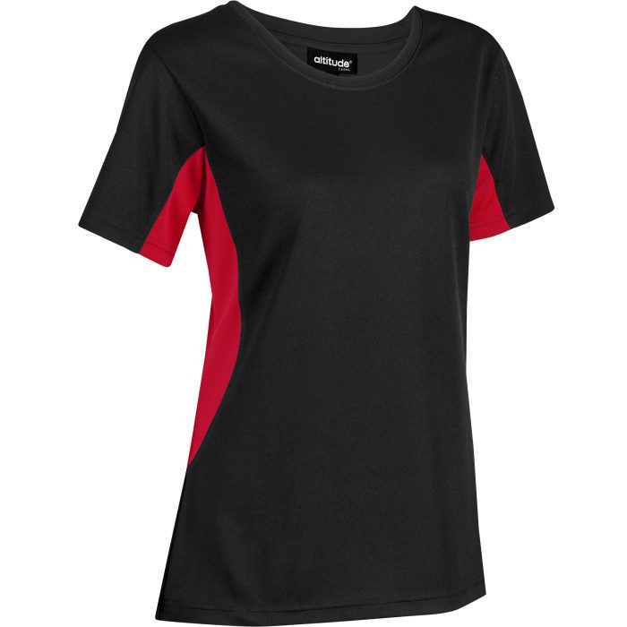 Ladies Championship T-Shirt - Black Red