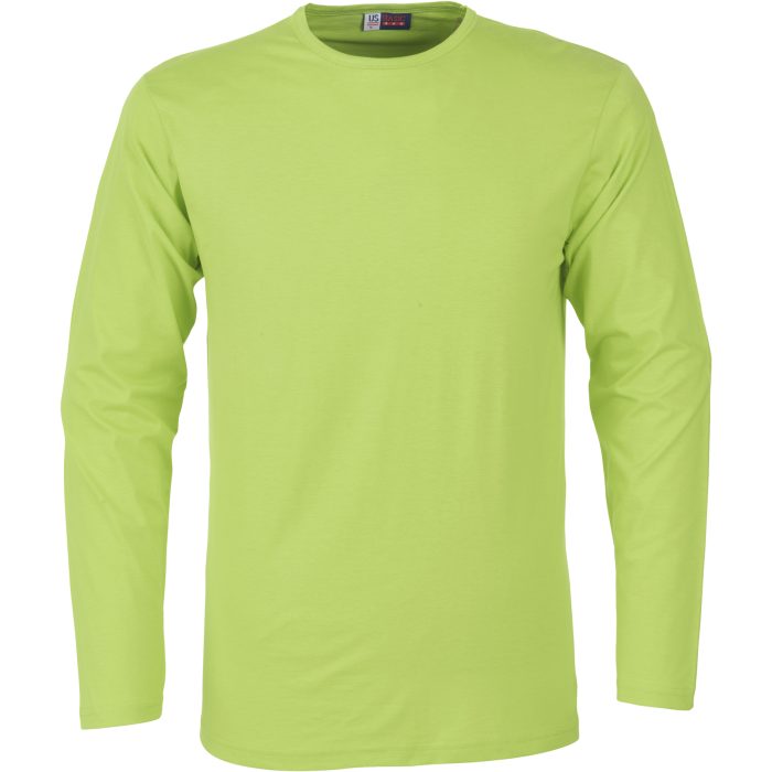 Mens Long Sleeve Portland T-Shirt - Lime