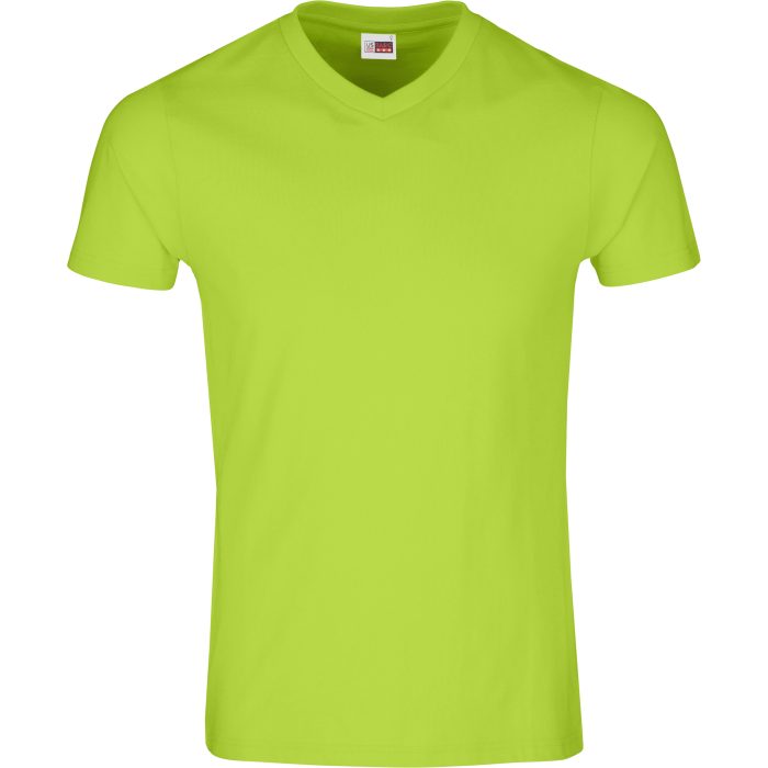 Mens Super Club 165 V-Neck T-Shirt - Lime