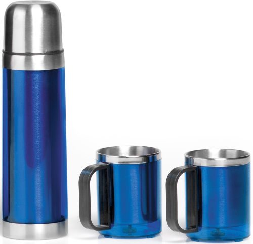 Admiral Double-Wall Flask amp; Mug Set - 500Ml - Blue
