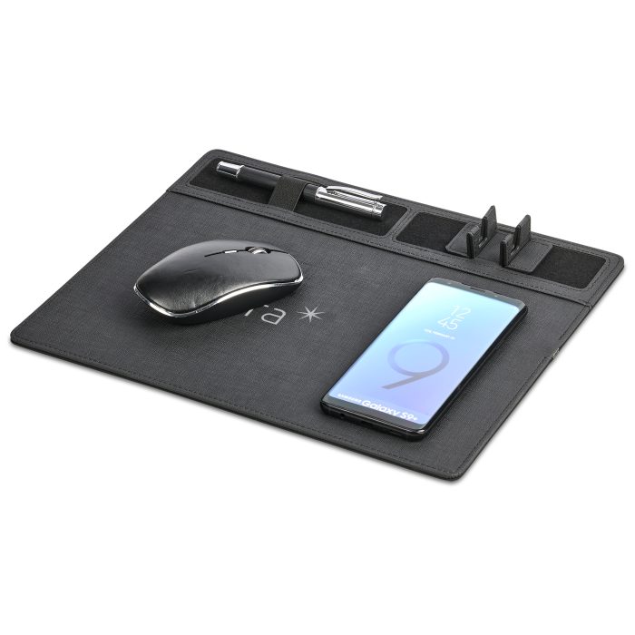 Alex Varga Aramis Wireless Charger Desk Organiser - Black