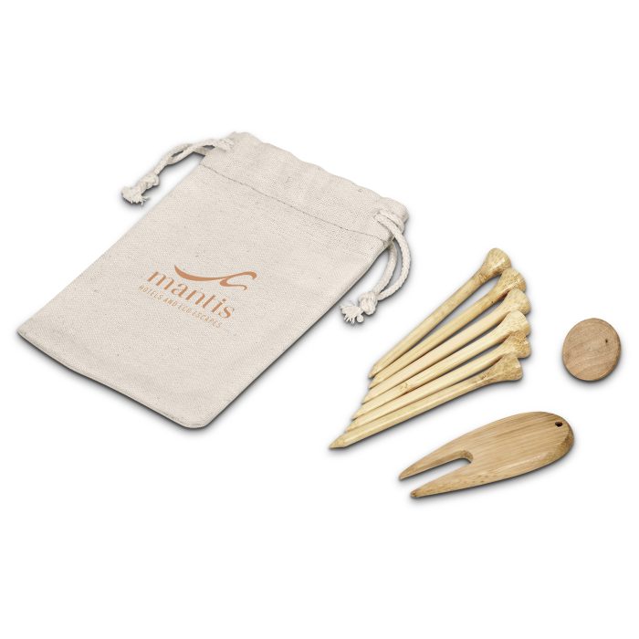 Okiyo Nikko Bamboo Golf Accessories Set - Natural